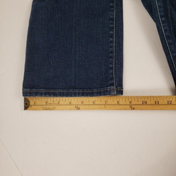 Levis 6 Short Bootcut 515 Blue Wash Women Jeans Denim Petite - Picture 14 of 14